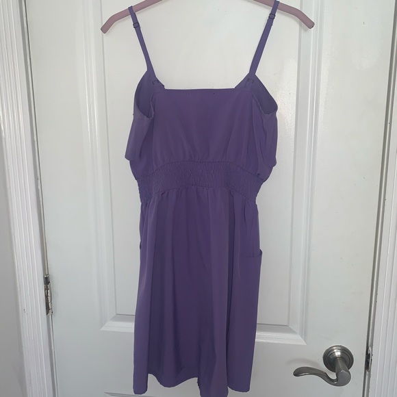 Purple Zip-Up Dress - Picture 3 of 3
